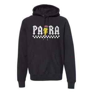 Para Squad Paraprofessional Para Teacher Premium Hoodie