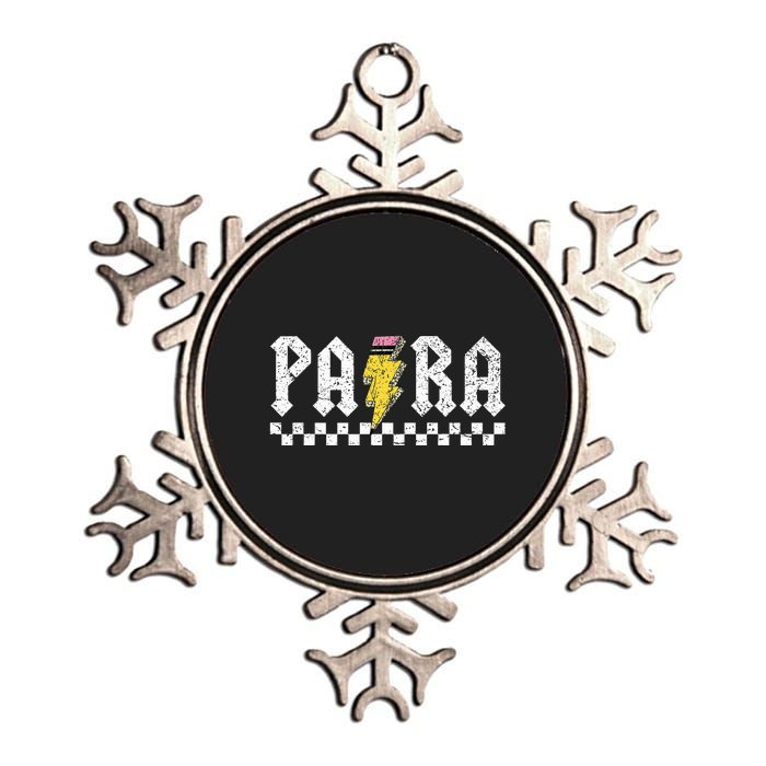 Para Squad Paraprofessional Para Teacher Metallic Star Ornament