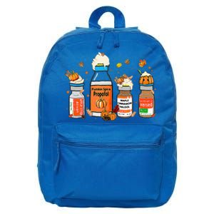 Pumpkin Spice Propofol Ativan Versed Haldol Halloween Nurse 16 in Basic Backpack