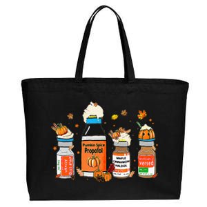 Pumpkin Spice Propofol Ativan Versed Haldol Halloween Nurse Cotton Canvas Jumbo Tote