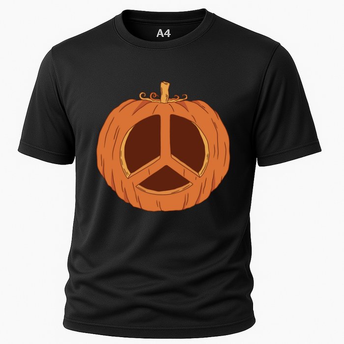 Peace Symbol Pumpkin Holiday Performance Shirt