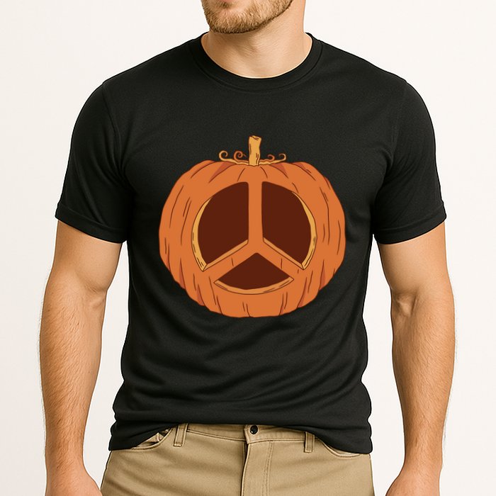 Peace Symbol Pumpkin Holiday Performance Shirt