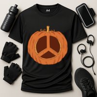 Peace Symbol Pumpkin Holiday Performance Shirt
