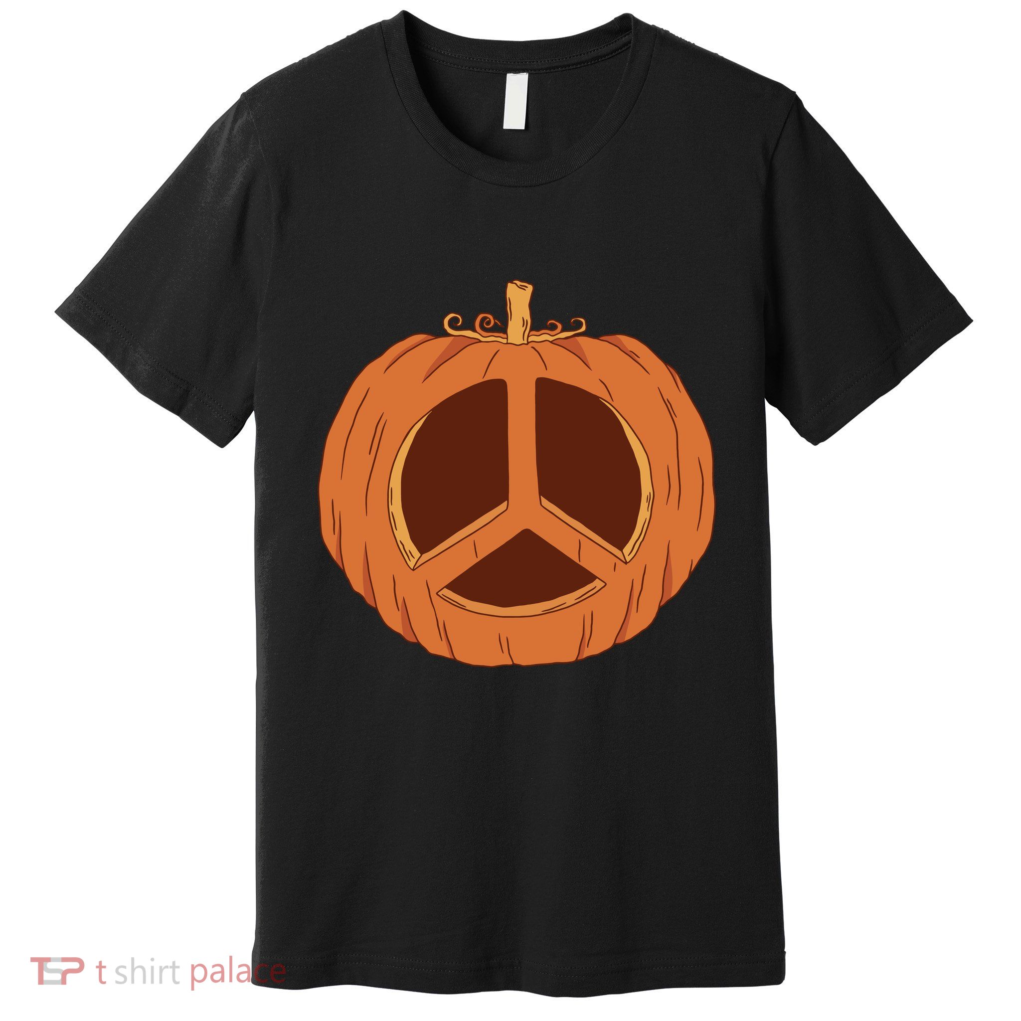 Peace Symbol Pumpkin Holiday Premium T-Shirt