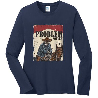 Problem Solver Ladies Long Sleeve Shirt