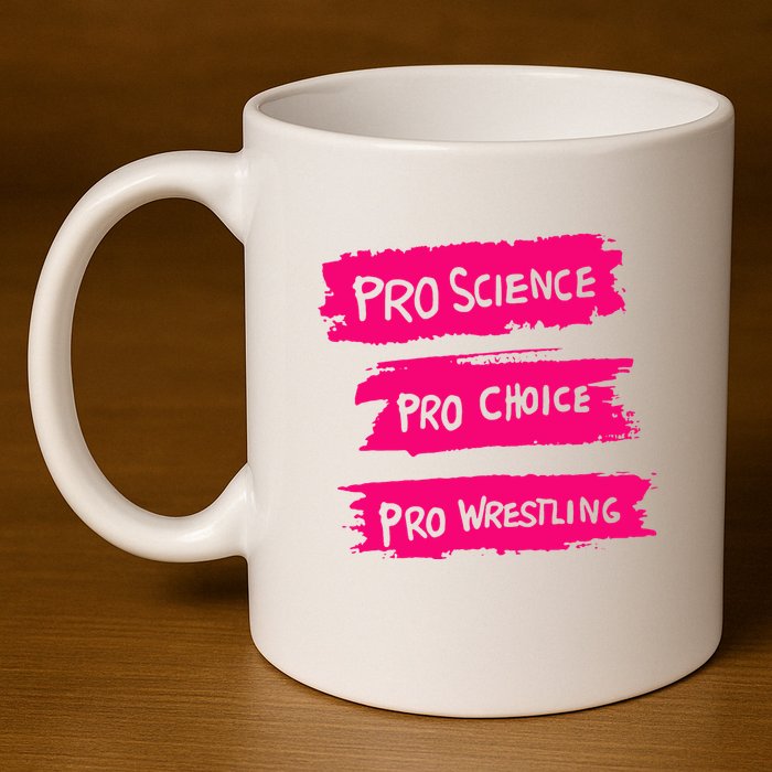 Pro Science Pro Choice Pro Wrestling 11oz C Handle Ceramic Mug