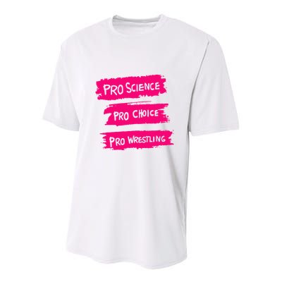 Pro Science Pro Choice Pro Wrestling Youth Performance Sprint T-Shirt