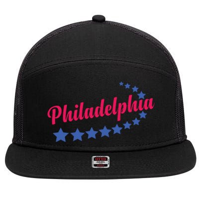 Philadelphia Sports 7 Panel Mesh Trucker Snapback Hat