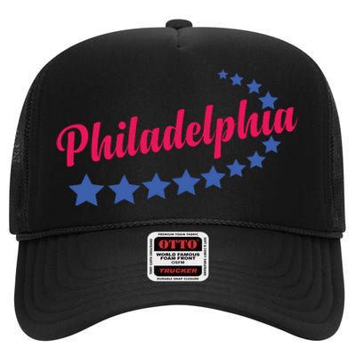 Philadelphia Sports High Crown Mesh Back Trucker Hat