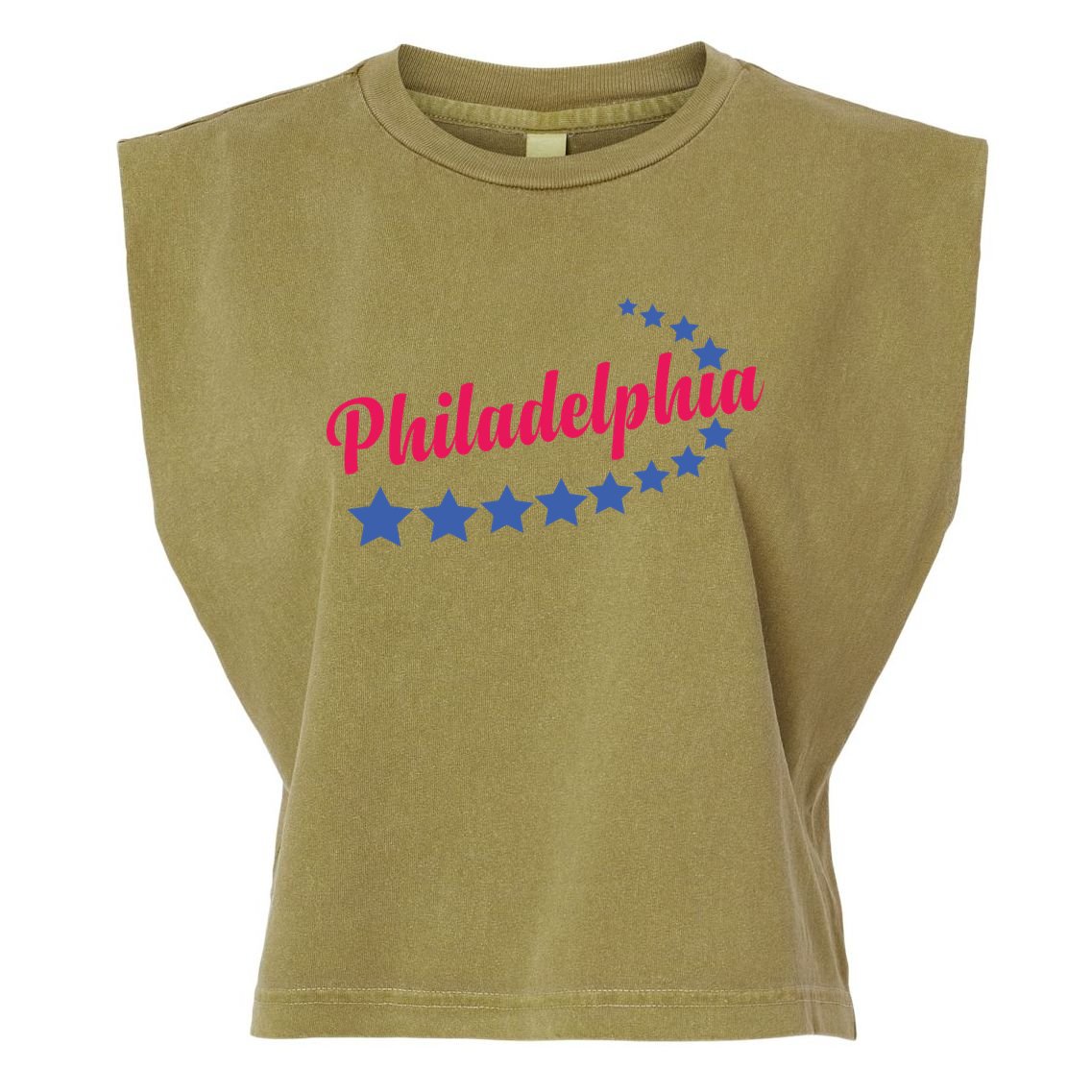 Philadelphia Sports Garment-Dyed Women's Muscle Tee
