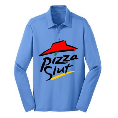 Pizza Slut Silk Touch Performance Long Sleeve Polo