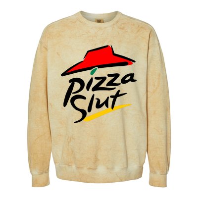 Pizza Slut Colorblast Crewneck Sweatshirt