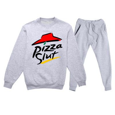 Pizza Slut Premium Crewneck Sweatsuit Set