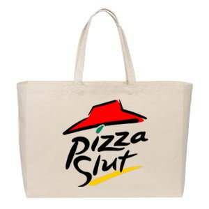 Pizza Slut Cotton Canvas Jumbo Tote