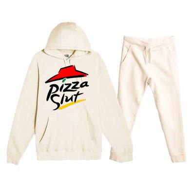 Pizza Slut Premium Hooded Sweatsuit Set