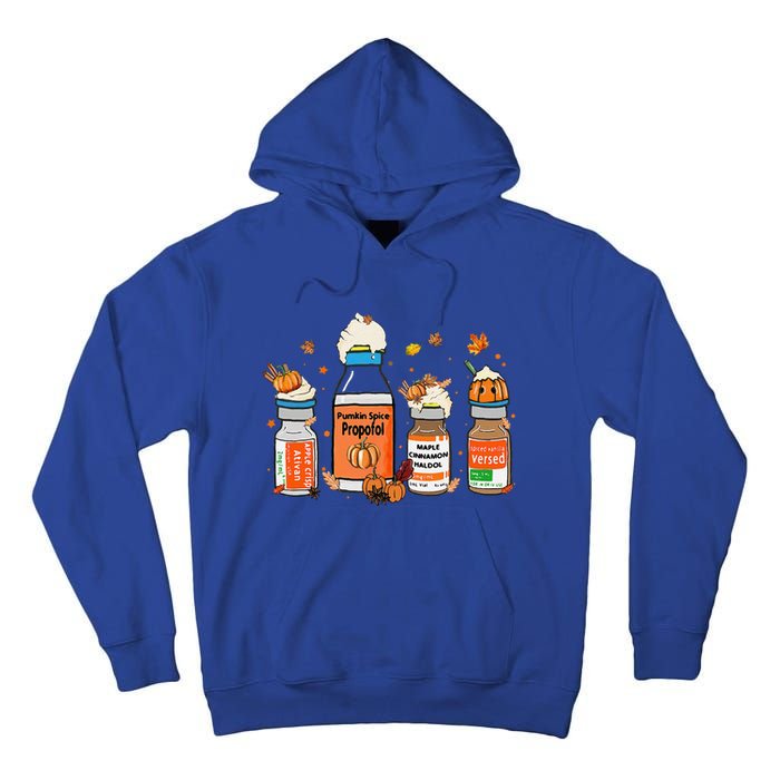 Pumpkin Spice Propofol Ativan Versed Haldol Halloween Nurse Tall Hoodie