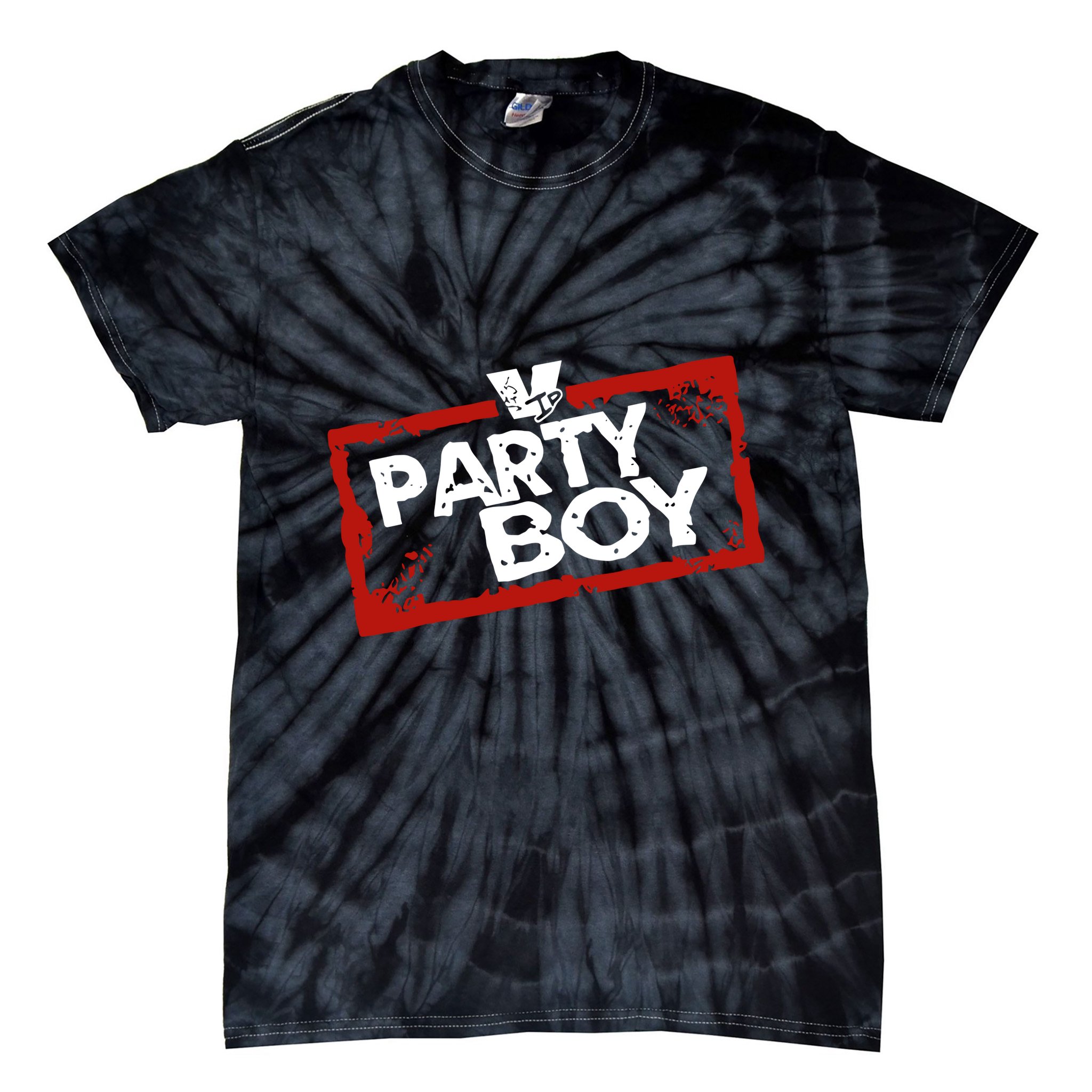 Phreshboyswag Store Party Boy Tie-Dye T-Shirt
