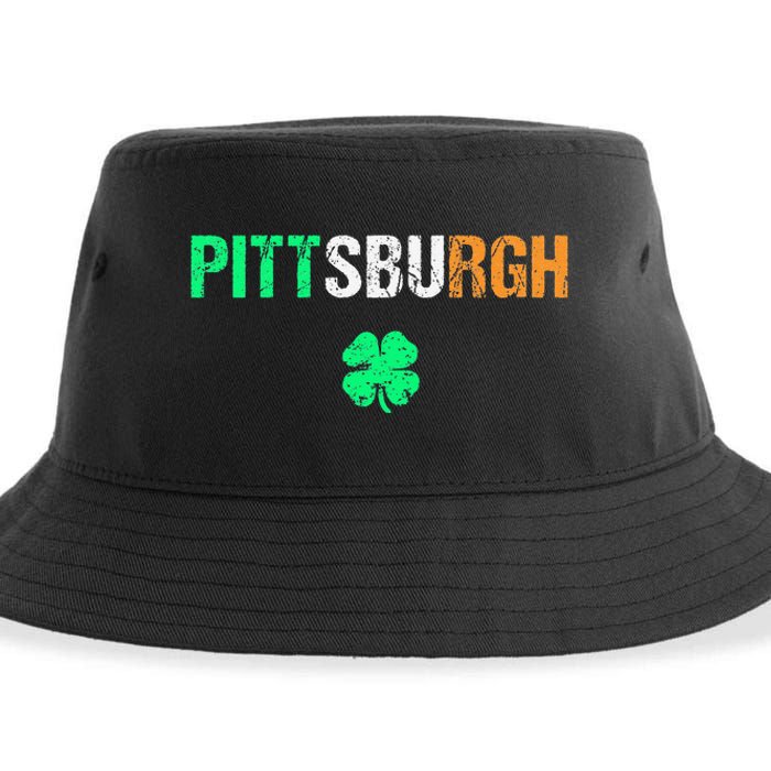 Pittsburgh Saint Patrick's Day Saint Pattys Day Sustainable Bucket Hat