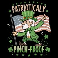 Pinchproof St Patrick’S Day Proud Irishamerican Flag Cute Gift Bucket Hat