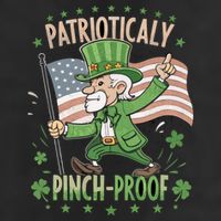Pinchproof St Patrick’S Day Proud Irishamerican Flag Cute Gift Beanie