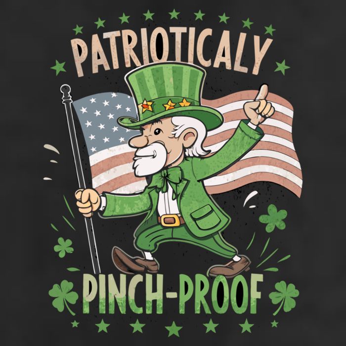 Pinchproof St Patrick’S Day Proud Irishamerican Flag Cute Gift Beanie