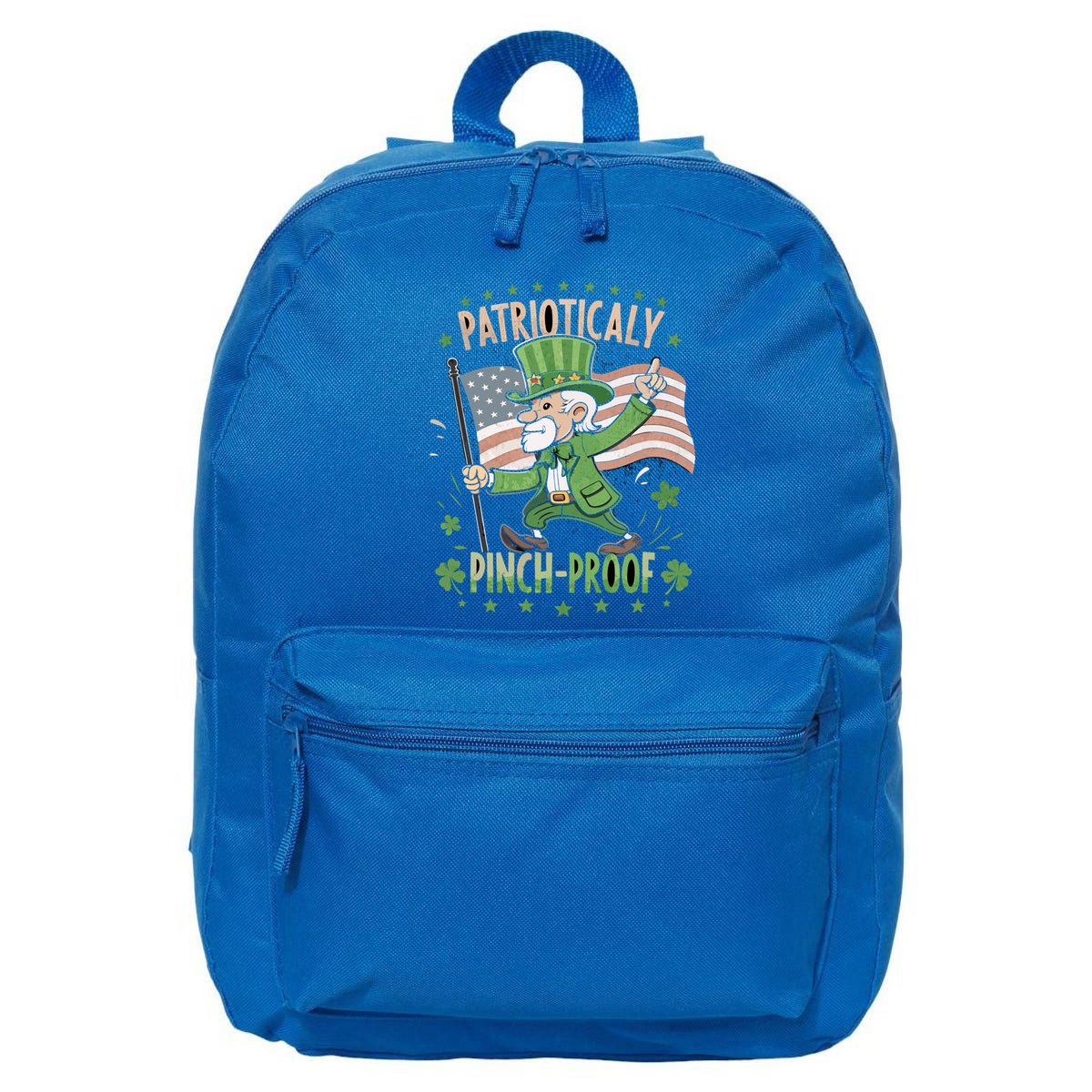 Pinchproof St Patrick’S Day Proud Irishamerican Flag Cute Gift 16 in Basic Backpack