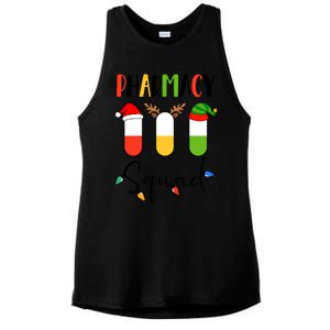 Pharmacy Squad Pills Santa Elf Reindeer Pharmacist Xmas Gift Ladies PosiCharge Tri-Blend Wicking Tank