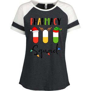 Pharmacy Squad Pills Santa Elf Reindeer Pharmacist Xmas Gift Enza Ladies Jersey Colorblock Tee