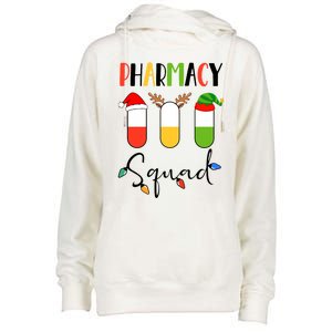 Pharmacy Squad Pills Santa Elf Reindeer Pharmacist Xmas Gift Womens Funnel Neck Pullover Hood