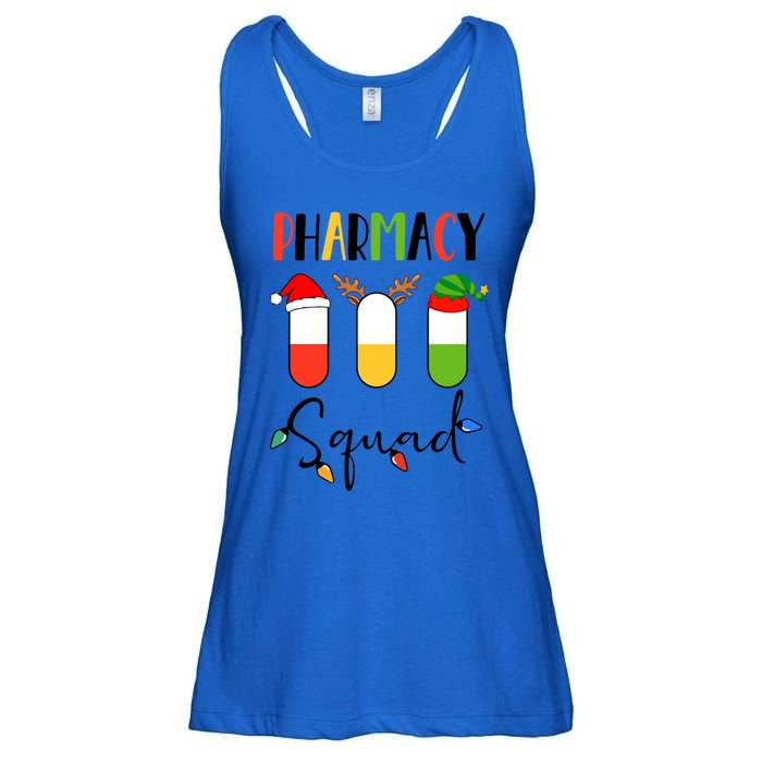 Pharmacy Squad Pills Santa Elf Reindeer Pharmacist Xmas Gift Ladies Essential Flowy Tank