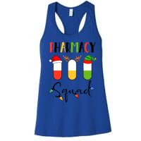 Pharmacy Squad Pills Santa Elf Reindeer Pharmacist Xmas Gift Women's Racerback Tank