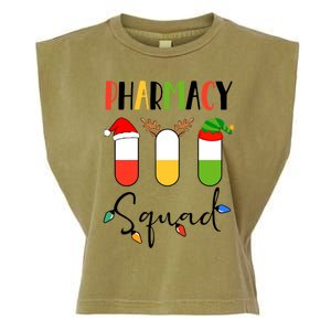 Pharmacy Squad Pills Santa Elf Reindeer Pharmacist Xmas Gift Garment-Dyed Women's Muscle Tee