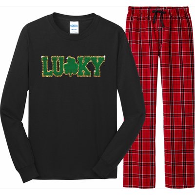 Patch St Patricks Day Long Sleeve Pajama Set