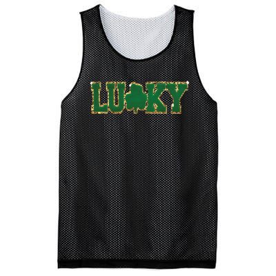 Patch St Patricks Day Mesh Reversible Basketball Jersey Tank