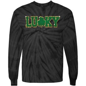 Patch St Patricks Day Tie-Dye Long Sleeve Shirt