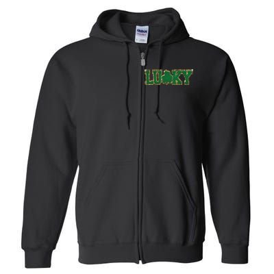 Patch St Patricks Day Full Zip Hoodie