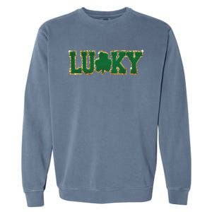 Patch St Patricks Day Garment-Dyed Sweatshirt