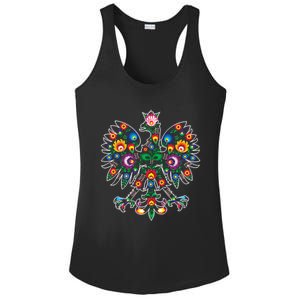 Poland Support Polish Eagle Polish Folk Art Poland Pride Gift Ladies PosiCharge Competitor Racerback Tank