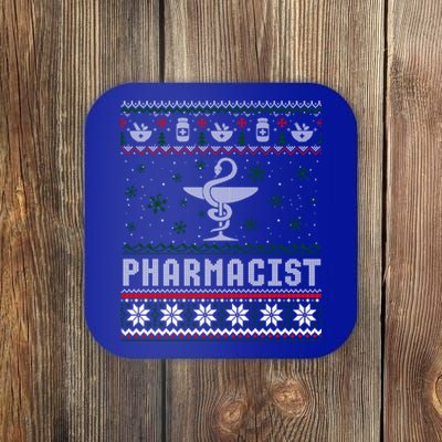 Pharmacy Student Pharmacist Ugly Christmas Xmas Sweater Gift Coaster