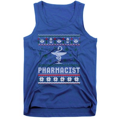 Pharmacy Student Pharmacist Ugly Christmas Xmas Sweater Gift Tank Top