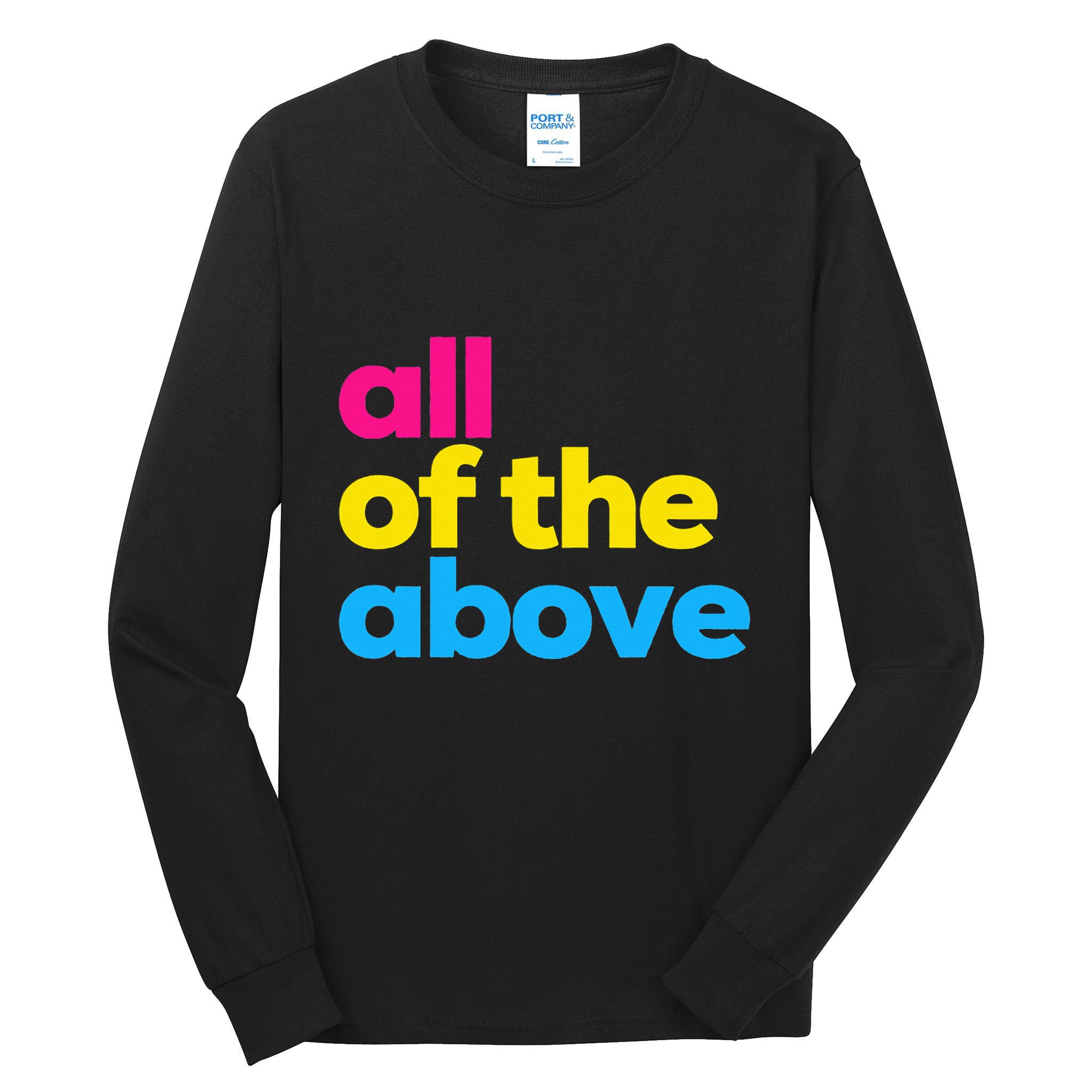 Pansexual Subtle Pan All Of The Above Lgbtq Pride Month Tall Long Sleeve T-Shirt