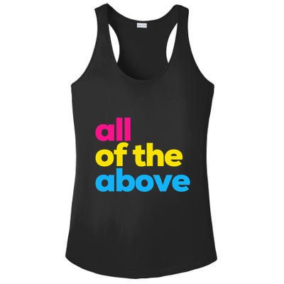 Pansexual Subtle Pan All Of The Above Lgbtq Pride Month Ladies PosiCharge Competitor Racerback Tank