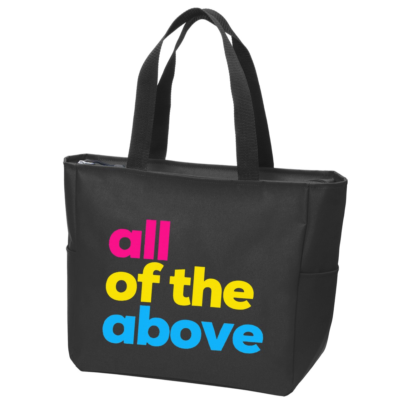 Pansexual Subtle Pan All Of The Above Lgbtq Pride Month Zip Tote Bag