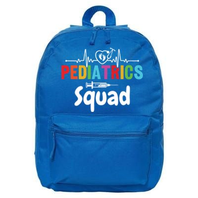 Pediatrics Squad Pediatrician Pediatric Nurse Meaningful Gift 16 in Basic Backpack