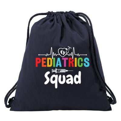 Pediatrics Squad Pediatrician Pediatric Nurse Meaningful Gift Drawstring Bag