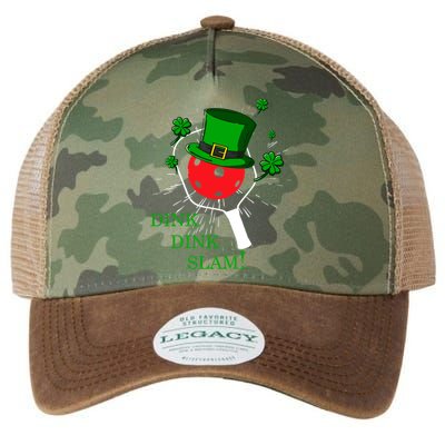 Pickleball St Patricks Day Leprechaun Dink Dink Slam Legacy Tie Dye Trucker Hat