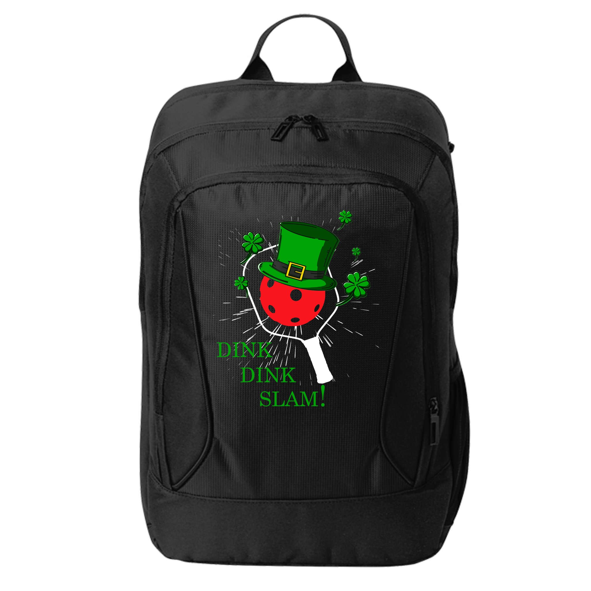 Pickleball St Patricks Day Leprechaun Dink Dink Slam City Backpack