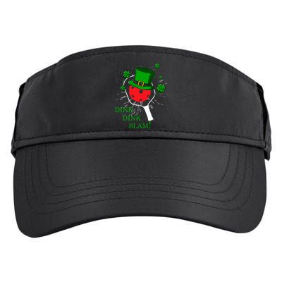 Pickleball St Patricks Day Leprechaun Dink Dink Slam Adult Drive Performance Visor
