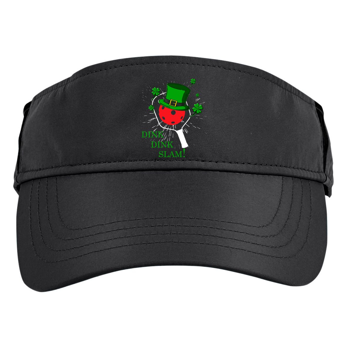 Pickleball St Patricks Day Leprechaun Dink Dink Slam Adult Drive Performance Visor