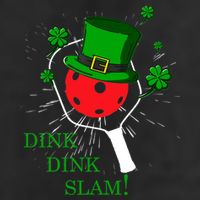Pickleball St Patricks Day Leprechaun Dink Dink Slam Adult Drive Performance Visor